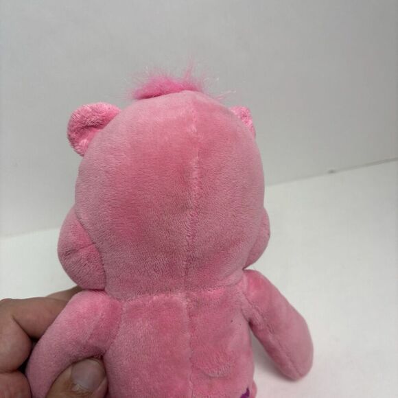 Care Bears 9” CHEER BEAR Rainbow Belly Pink Stuffed Animal Plush 2021 - Picture 7 of 7
